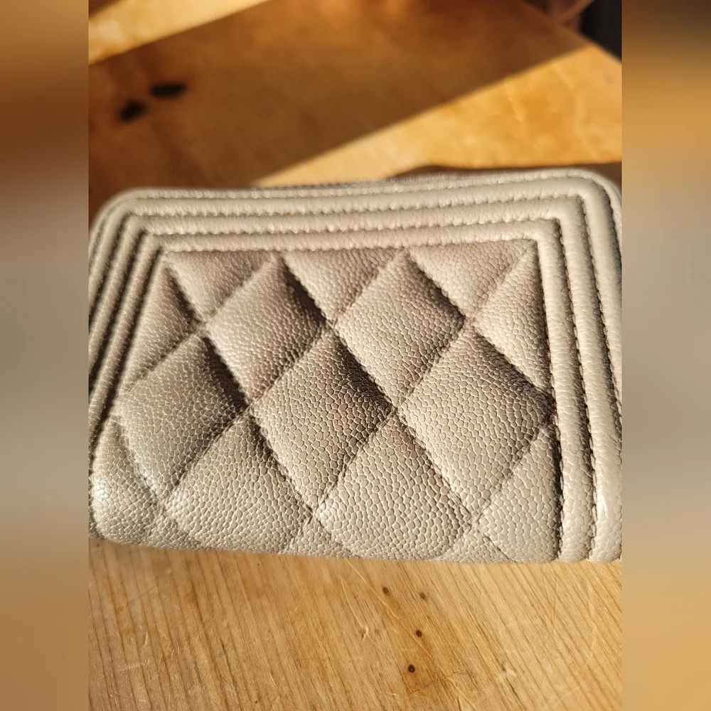Chanel Caviar Quilted Boy Wallet